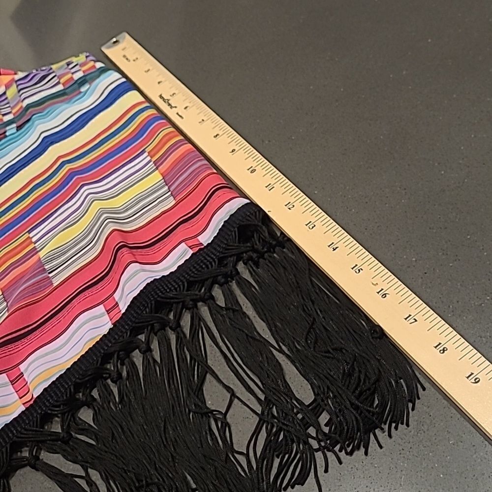 Unique Spectrum Colorful Fringe Bottom Top - Picture 10 of 10